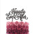 Cake topper Happily Ever After Wedding cake toppers for wedding Cake Decorations HappyPlywood (width 6", black)