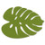 Abbott Collection 27-Jungle/MAT Tropical Leaf Placemat-Grn-13X17 L, Green