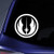 Bargain Max Decals - Jedi Order Sticker Decal Notebook Car Laptop 5" (White)