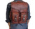DHK 15" Brown Vintage Leather Backpack Laptop Messenger Bag Rucksack Sling for Men Women