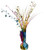 Amscan 110001.90 Foil Spray Centerpiece, 12 inches, Multi