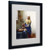 The Milkmaid 1658-60 by Jan Vermeer with Black Frame Artwork, 16 by 20-Inch