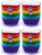 4-Pack - Wilton 415-5172 - 72 ct/pack - Rainbow Cupcake Liners