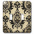 3dRose lsp_60567_2 Vintage Black n Gold Damask Pattern Double Toggle Switch