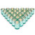 Letine Glass Votive Candle Holders Set of 36 - Speckled Mercury Aquamarine Tealight Candle Holder Bulk - Ideal for Wedding Centerpieces & Home Decor