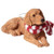 Sandicast Golden Retriever with Red and White Scarf Christmas Ornament