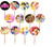 DJz Dealz Princesses Cupcake Picks, 12- Double-Sided Images Cake Topper with Various Princess Such as Cinderella, Ariel, Snow White, Rapunzel, Jasmine, Merida Images