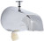 Mintcraft PMB-048 World Wide Sourcing Bathtub Spouts, With Shower Diverter, Chrome, 3/4"