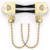 Ceiling Fan Switch ZE-109 2 wire On-Off Speed Pull Chain Control Fans Switch for Ceiling Fans and Lightings(2 Pack, Brass)