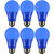 Sunlite A19/3W/B/LED/6PK LED Colored A19 3W Light Bulbs with Medium (E26) Base (6 Pack), Blue