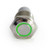 HOTSYSTEM 12V 16mm LED Stainless Steel Reset Push Button Metal Switch Ring Self-return Switch For Car Motorcycle Boat Marine (Green)