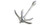 SeaSense 5lb Grappling Anchor, Galvanized Iron
