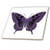 3dRose ct_61043_4 Purple Damask Butterfly-Ceramic Tile, 12-Inch