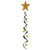 Jumbo Star Whirl (black & gold) Party Accessory  (1 count) (1/Pkg)