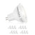 (12 Pack) Parmida LED MR16 Bulb, GU5.3 Base, Dimmable, 7W (50W Equivalent), 3000K (Soft White), 500lm, Spot Light Bulb, Energy Star, UL-Listed, 40° Beam Angle, 12V AC/DC, Track Lighting, Spotlight