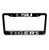 ClustersNN Bhartia LSU Tigers Black Chrome License Plate Frame Stainless Metal Tag Holder 12" X 6"