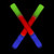 Fun Central AQ074 LED Foam Stick Baton Supreme - Multicolor - 6 Pack
