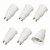 DZYDZR 6pcs Bulb Holder GU10 to E27 Adapter Converter - GU10 to E26 LED Bulb Base Socket