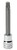 GEARWRENCH 80449 3/8" Drive Extra Long Triple Square Bit Metric Socket 6mm, Black