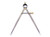 Ledin Toolmakers 8 /220 mm French La Cible Yankee Dividers Compass, Quick Speed Nut, Rapid Adjust, Flat Leg, Hardened Points, Fine Adjustment Mechanism CO20013