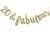 Firefairy 20 & Fabulous Cursive Banner-Happy 20th Birthday Anniversary Party Supplies, Ideas and Decorations(Gold)