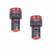 HONJIE Red LED Indicator Pilot Signal Light Lamp AC/DC 110V Flush Panel Mount-2Pcs