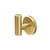 Gatco Latitude II Robe Hook, Brushed Brass