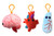 GIANTmicrobes Brain Heart Lung Mini Keychain 3-Pack