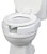SP Ableware Secure Bolt Bathroom Elevated Toilet Seat, White (725790002)