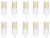 JKLcom G4 LED Light Bulbs G4 Bi-Pin Base 3W (20W Halogen Bulb Equivalent) 12V Warm White LED Bulbs,AC/DC 12V,Warm White 2700K,Non-Dimmable,Pack of 10