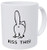 Wampumtuk Kiss This Ass Cat Butt 11 Ounces Funny Coffee Mug
