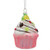 BestPysanky Cupcake/Muffin Glass Christmas Ornament