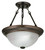 Lithonia Lighting 11780 BZ M4 Light Concepts 2-Light Sheffield Flush/Semi-Flush Ceiling Lighting Fixture, Black Bronze