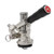 Kegco KC KT86S-L European Beer Keg Tap Coupler Kegerator S System with Lever Handle, Black