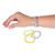 Assorted Plastic Iridescent Bead Bracelets 24 Pcs