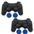 PS3 Controller Wireless 2 Pcs Double Shock Gamepad for Playstation 3, Six-axis wireless PS3 Controller with Charging Cable by Bowei