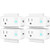 Smart Plug Wifi Outlet USB mini Socket Compatible with Alexa, Google Home& IFTTT, Schedule Timer Function Control Electric Allliances Devices, Prevent Overcharging 4 Pack