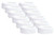 Unique Sports 1" Bicep Band Armband (6 Pair), White
