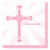 Creative Converting 660218 36 Count Paper Lunch Napkins, Communion Blessings, Pink