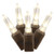 Vickerman 50 Count Single Mold Italian LED Light Set with Brown Wire, Warm White