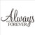 "Always and Forever" Bedroom Quote Decors Wall Saying Decals Quote for Home Wall Stickers Nursery Room Decor(1)