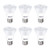 YGS-Tech 6 Pack PAR20 LED Light Bulb, 7W Dimmable Flood Bulbs (50W Equivalent), 3000K Warm White, CRI80+, 500 Lumens, E26 Base, 25,000 HRS, Indoor/Outdoor - UL Listed