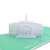 Liif White House Pop Up Card Card, 3D House Pop Up Card, Pop Up Card for all occasions, Birthday, Thank you, Thinking Of You, Congratulations
