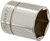 Williams BM-624  3/8 Drive Shallow Socket, 6 Point, 24mm