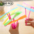 TIHOOD 100PCS Plastic Dragonfly Plastic Bamboo-Copter Bamboo Dragonfly Toy Multi-Colored Great Party Favors for Kids Boys and Girls