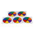 hand2mind Six Color Spinners, Plastic (Pack of 5)