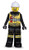 Disguise Lego Firefighter Prestige Costume, Black/Yellow, Medium (7-8)