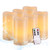 Flameless Outdoor Waterproof Candles Battery Operated Pillar Real Wax Flickering Electric LED Candle Sets with Remote Control Cycling 24 Hours Timer by Aku Tonpa, 3"x6" Pack of 6