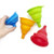 Dadam Funnels for Kitchen Silicone Collapsible Funnel for Water Bottle Liquid Transfer Food Grade FDA Approved Flexible Foldable Small Funnel Set of 4