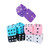 Soft Plush Hanging Dice One Dozen Pair - Bulk by Fun Express,Assorted Colors